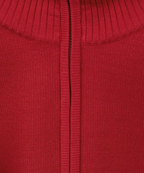 SALON adam et rope'（サロン アダム エ ロペ）の「ハーフジップウールニットスウェットプルオーバー（ニット/セーター・レディース・レッド/グレー/ベージュ・FREE）」の8枚目の写真