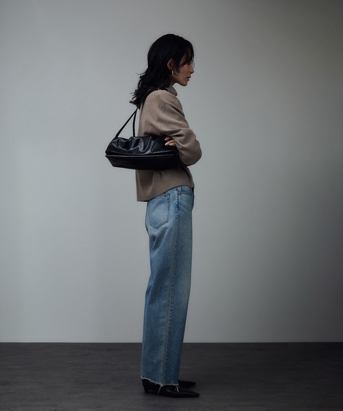 SALON adam et rope'（サロン アダム エ ロペ）の「ハーフジップウールニットスウェットプルオーバー（ニット/セーター・レディース・レッド/グレー/ベージュ・FREE）」の16枚目の写真