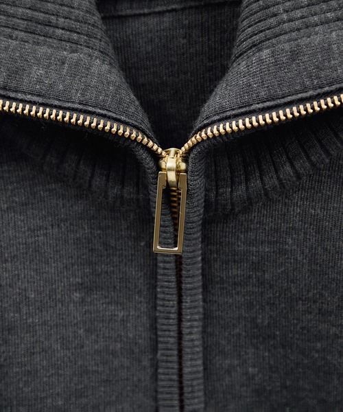 SALON adam et rope'（サロン アダム エ ロペ）の「ハーフジップウールニットスウェットプルオーバー（ニット/セーター・レディース・レッド/グレー/ベージュ・FREE）」の14枚目の写真