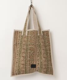 MAISON mou | 【Swaraj/スワラージ】ハンドブロックプリントTOTE(トートバッグ)