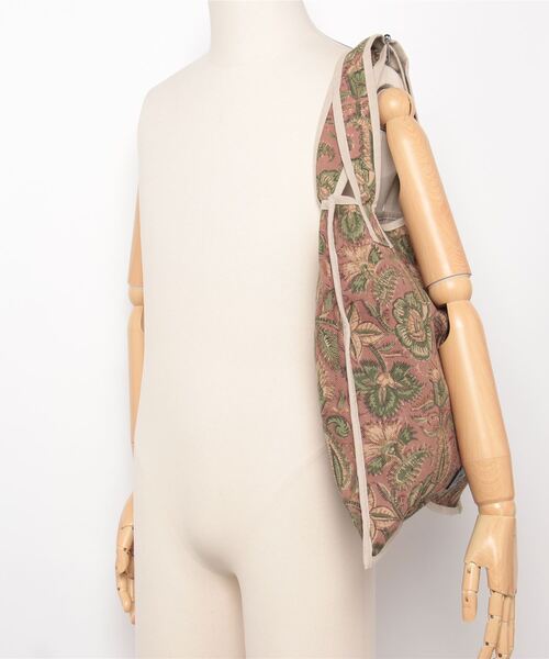 MAISON mou（メゾンムー）の「【Swaraj/スワラージ】ハンドブロックプリントTOTE（トートバッグ・レディース・カーキ/ブルー系その他2/オフホワイト/ブラウン系その他3/ピンク系その他2・FREE）」の9枚目の写真