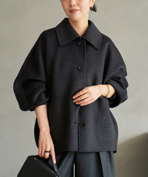 plage（プラージュ）の「HAMILTON Jacket コート（その他アウター・レディース・ベージュ/ブラックミックス・38/36）」の4枚目の写真