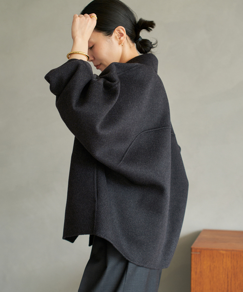 plage（プラージュ）の「HAMILTON Jacket コート（その他アウター・レディース・ベージュ/ブラックミックス・38/36）」の9枚目の写真