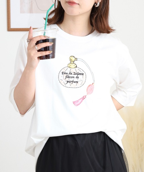 セール】BRODIAEA パフュームプリント半袖Tシャツ（Tシャツ