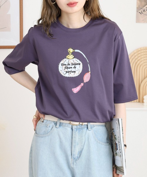 BRODIAEA パフュームプリント半袖Tシャツ（Tシャツ/カットソー