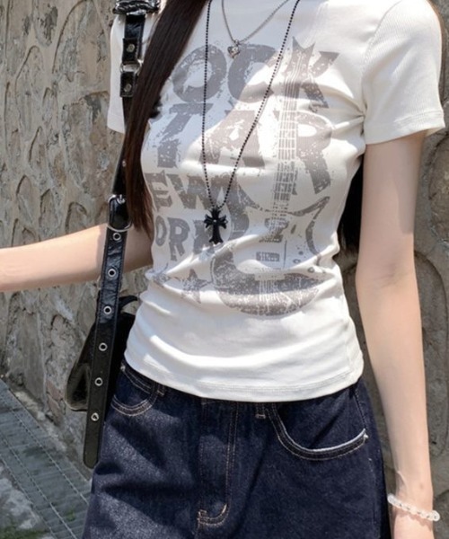 Achic(アシック)の「プリントTシャツ(Tシャツ/カットソー・レディース・ホワイト/ホワイト系その他2/ホワイト系その他3/ホワイト系その他・M)」の13枚目の写真