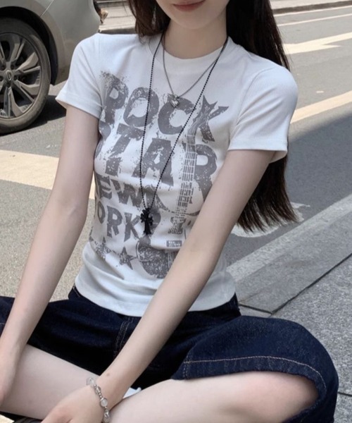 Achic(アシック)の「プリントTシャツ(Tシャツ/カットソー・レディース・ホワイト/ホワイト系その他2/ホワイト系その他3/ホワイト系その他・M)」の14枚目の写真