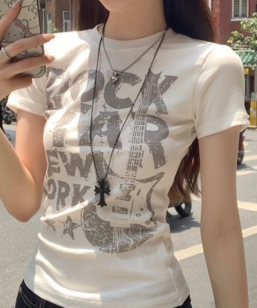 Achic(アシック)の「プリントTシャツ(Tシャツ/カットソー・レディース・ホワイト/ホワイト系その他2/ホワイト系その他3/ホワイト系その他・M)」の6枚目の写真