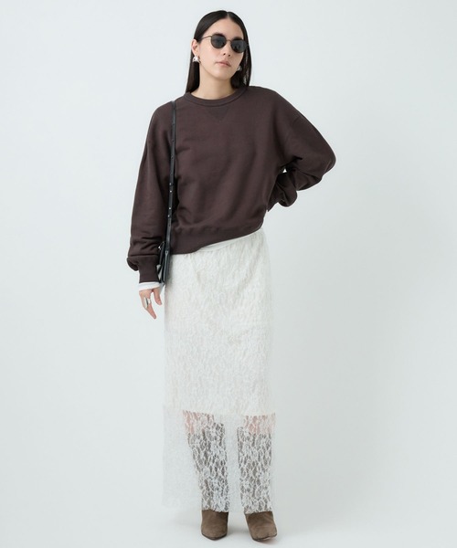 Chaos(カオス)の「Chaos(カオス)/◆WHY NOT NOW◆クースベイスウェットプルオーバー(スウェット・レディース・モカ/ブラウン/ベージュ・FREE)」の21枚目の写真