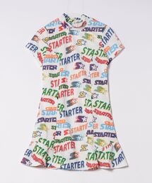 STARTER（スターター）の「【WG】【it】【STARTER GOLF】スターターゴルフ ロゴパターン 総柄モックネック半袖ワンピースレディース SG-123011（ワンピース）」
