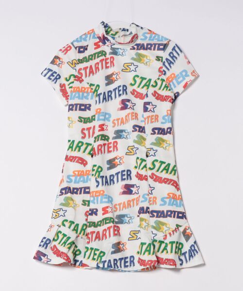 STARTER(スターター)の「【WG】【it】【STARTER GOLF】スターターゴルフ ロゴパターン 総柄モックネック半袖ワンピースレディース SG-123011(ワンピース・レディース・ピンク/ホワイト/ブラック・L/M/S)」の2枚目の写真