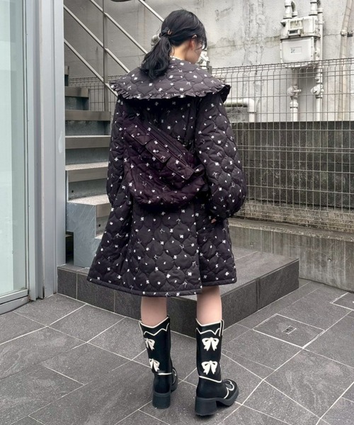 Candy Stripper（キャンディストリッパー）の「GARDEN QUILTING コート（ダウンジャケット/コート・レディース・オフホワイト/アイボリー/ブラック・FREE）」の16枚目の写真