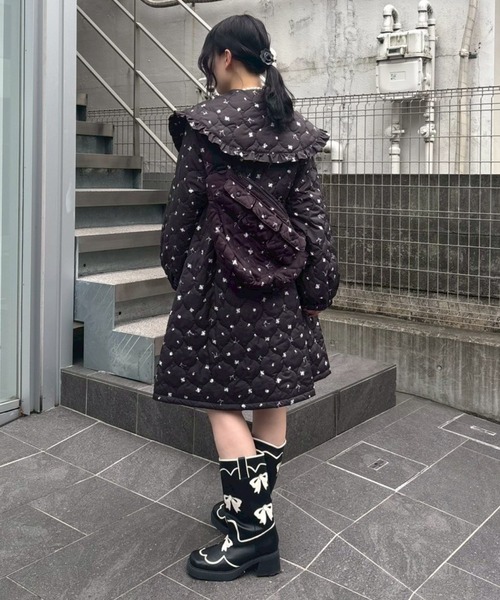 Candy Stripper（キャンディストリッパー）の「GARDEN QUILTING コート（ダウンジャケット/コート・レディース・オフホワイト/アイボリー/ブラック・FREE）」の15枚目の写真