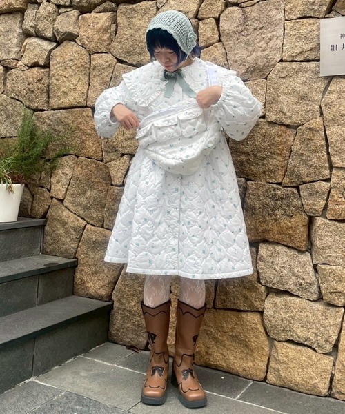 Candy Stripper（キャンディストリッパー）の「GARDEN QUILTING コート（ダウンジャケット/コート・レディース・オフホワイト/アイボリー/ブラック・FREE）」の19枚目の写真