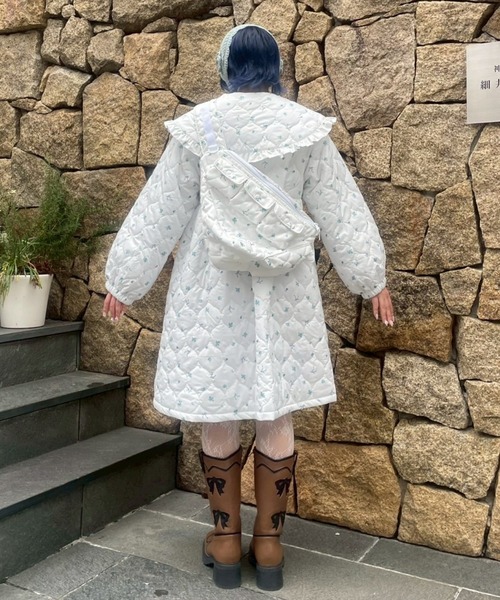 Candy Stripper（キャンディストリッパー）の「GARDEN QUILTING コート（ダウンジャケット/コート・レディース・オフホワイト/アイボリー/ブラック・FREE）」の22枚目の写真