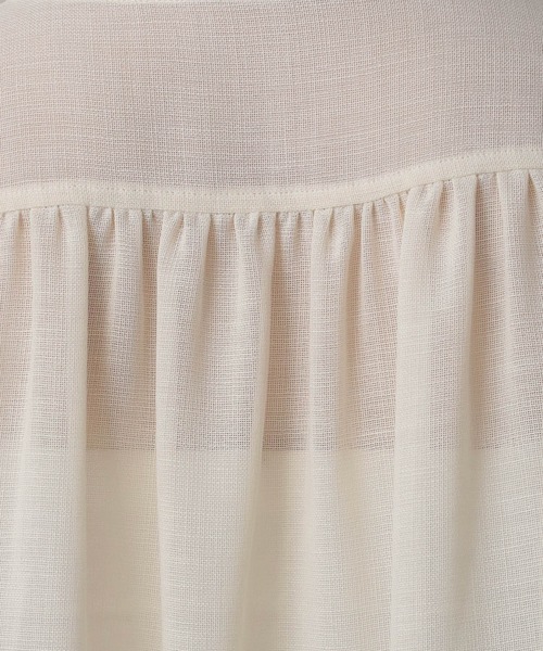 A part by（アパートバイ）の「リネンライクメッシュブルゾン（ブルゾン・レディース・アイボリー/グレー系その他4・FREE）」の21枚目の写真