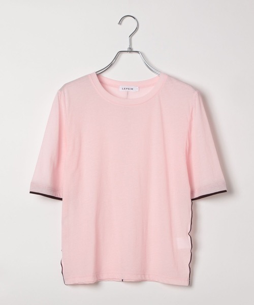 LEPSIM（レプシィム）の「シアー配色メロープルオーバー　574395（Tシャツ/カットソー・レディース・ブラック/ピンク/オフホワイト・FREE）」の22枚目の写真