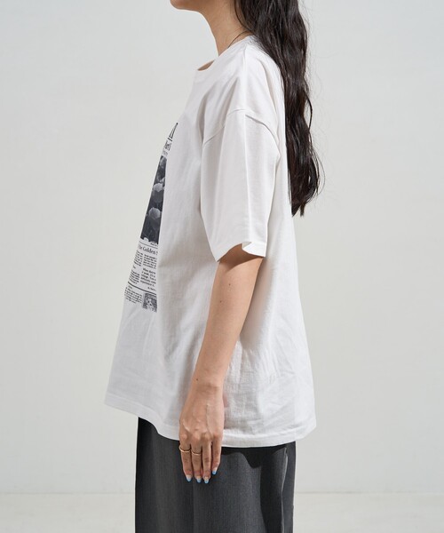 セール】news paper Tシャツ/ニュースペーパー プリントTシャツ