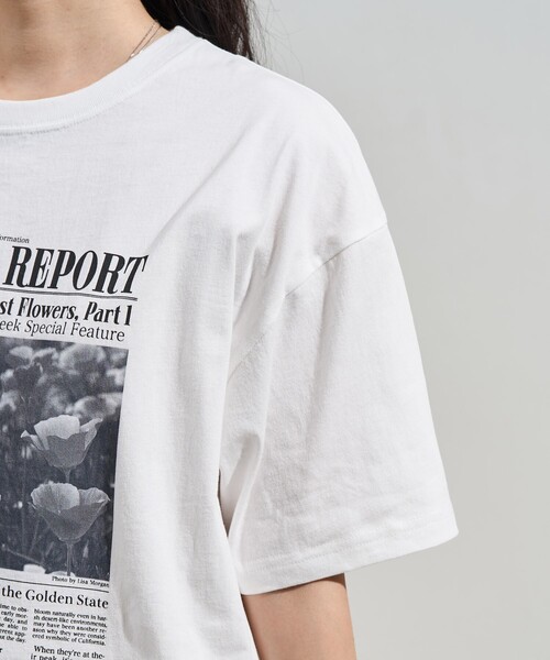 セール】news paper Tシャツ/ニュースペーパー プリントTシャツ