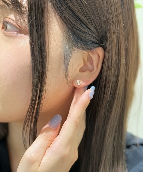 キュービックハートピアス（ピアス（両耳用））｜Heartdance
