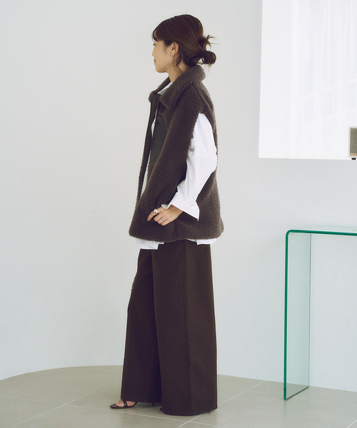 plage（プラージュ）の「lesTendre boa ベスト（その他アウター・レディース・チャコールグレー・36/38）」の22枚目の写真