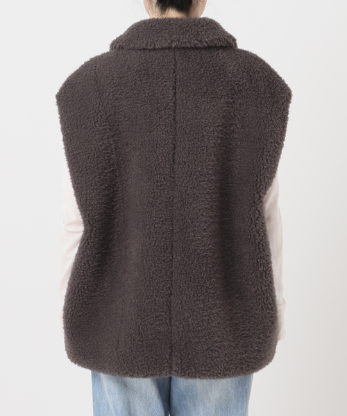 plage（プラージュ）の「lesTendre boa ベスト（その他アウター・レディース・チャコールグレー・36/38）」の8枚目の写真