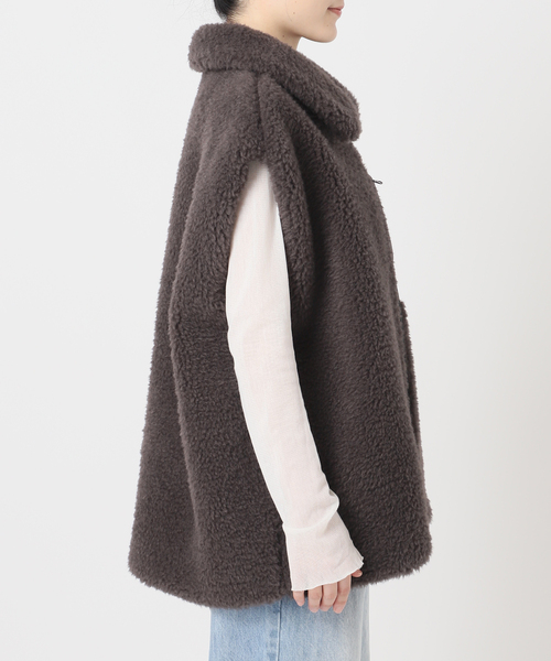 plage（プラージュ）の「lesTendre boa ベスト（その他アウター・レディース・チャコールグレー・36/38）」の9枚目の写真