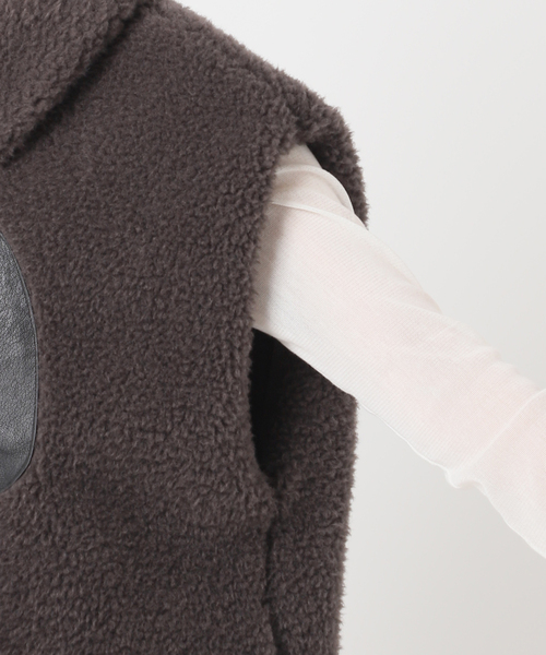 plage（プラージュ）の「lesTendre boa ベスト（その他アウター・レディース・チャコールグレー・36/38）」の10枚目の写真