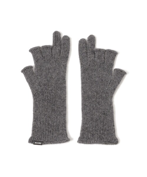 BEAMS（ビームス）の「カシミア フィンガーレス グローブ（手袋・メンズ・チャコールグレー/ブラック/サックスブルー・ONE SIZE）」の4枚目の写真