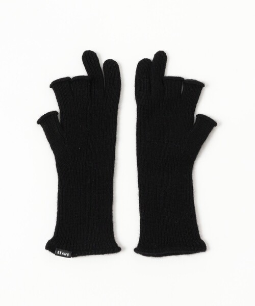 BEAMS（ビームス）の「カシミア フィンガーレス グローブ（手袋・メンズ・チャコールグレー/ブラック/サックスブルー・ONE SIZE）」の7枚目の写真