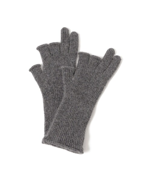 BEAMS（ビームス）の「カシミア フィンガーレス グローブ（手袋・メンズ・チャコールグレー/ブラック/サックスブルー・ONE SIZE）」の14枚目の写真