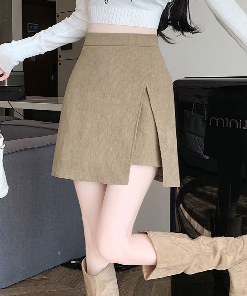 kirakiraShop(キラキラショップ)の「コーデュロイ ラップ スカート(スカート・レディース・ホワイト/モカ/ブラック・S/M/L)」の17枚目の写真