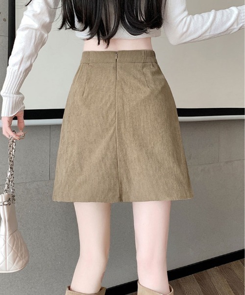 kirakiraShop(キラキラショップ)の「コーデュロイ ラップ スカート(スカート・レディース・ホワイト/モカ/ブラック・S/M/L)」の14枚目の写真