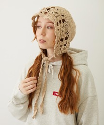 MILKFED. | FLOWER KNIT BONNET(ニットキャップ/ビーニー)