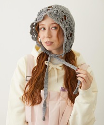 MILKFED.（ミルクフェド）の「FLOWER KNIT BONNET（ニットキャップ/ビーニー）」
