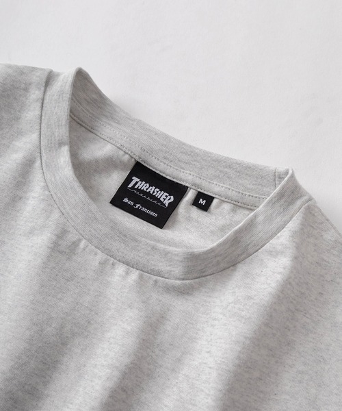 THRASHER(スラッシャー)の「【70】【THRASHER/スラッシャー】 ファイヤー ハートロゴ バックプリント ロングスリーブTシャツ(Tシャツ/カットソー・レディース・ホワイト/ブラック/アッシュグレー/ブラウン・L/M)」の7枚目の写真