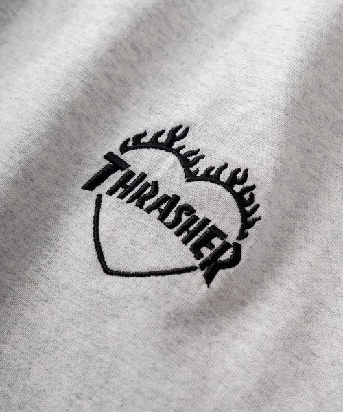 THRASHER(スラッシャー)の「【70】【THRASHER/スラッシャー】 ファイヤー ハートロゴ バックプリント ロングスリーブTシャツ(Tシャツ/カットソー・レディース・ホワイト/ブラック/アッシュグレー/ブラウン・L/M)」の16枚目の写真