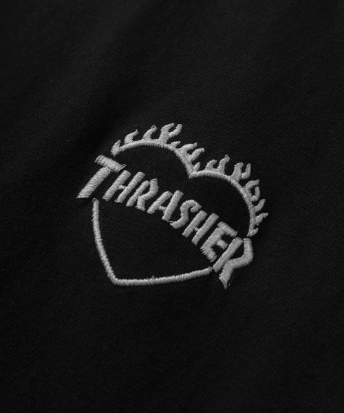 THRASHER(スラッシャー)の「【70】【THRASHER/スラッシャー】 ファイヤー ハートロゴ バックプリント ロングスリーブTシャツ(Tシャツ/カットソー・レディース・ホワイト/ブラック/アッシュグレー/ブラウン・L/M)」の18枚目の写真
