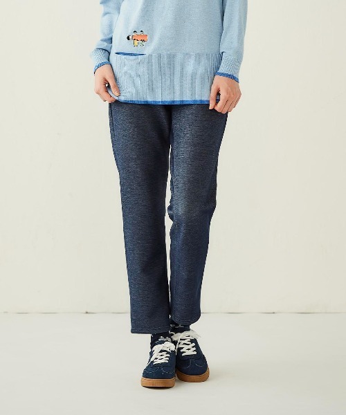 Picone CLUB(ピッコーネクラブ)の「バック刺繍裏起毛ジャージーパンツ(その他パンツ・レディース・ホワイト/ベージュ/ネイビー/ブラック・M/L/LL)」の11枚目の写真
