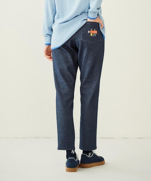 Picone CLUB(ピッコーネクラブ)の「バック刺繍裏起毛ジャージーパンツ(その他パンツ・レディース・ホワイト/ベージュ/ネイビー/ブラック・M/L/LL)」の13枚目の写真