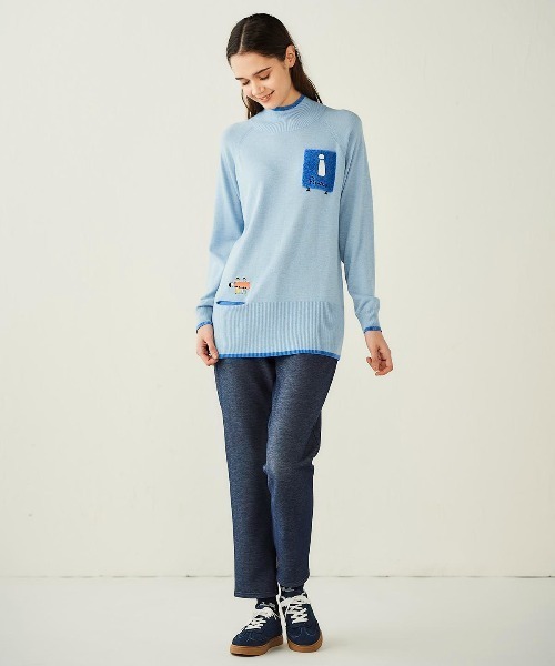 Picone CLUB(ピッコーネクラブ)の「バック刺繍裏起毛ジャージーパンツ(その他パンツ・レディース・ホワイト/ベージュ/ネイビー/ブラック・M/L/LL)」の15枚目の写真