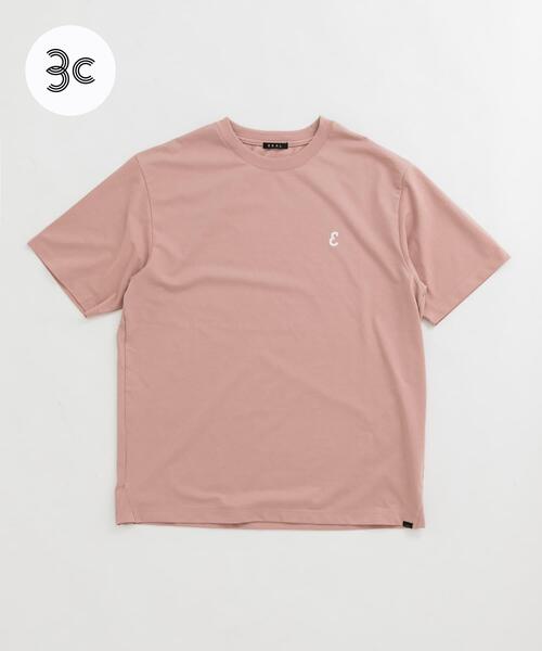 EKAL（エカル）の「『UR TECH ひやサラクール』ロゴワッペンTシャツ（Tシャツ/カットソー・メンズ・ホワイト/ブルー系その他/ピンク系その他・SMALL/X-LARGE/MEDIUM/LARGE）」の3枚目の写真