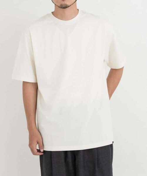 EKAL（エカル）の「『UR TECH ひやサラクール』ロゴワッペンTシャツ（Tシャツ/カットソー・メンズ・ホワイト/ブルー系その他/ピンク系その他・SMALL/X-LARGE/MEDIUM/LARGE）」の4枚目の写真