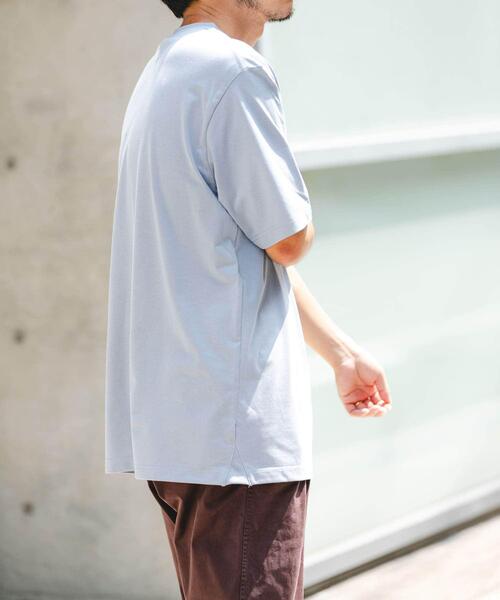 EKAL（エカル）の「『UR TECH ひやサラクール』ロゴワッペンTシャツ（Tシャツ/カットソー・メンズ・ホワイト/ブルー系その他/ピンク系その他・SMALL/X-LARGE/MEDIUM/LARGE）」の13枚目の写真