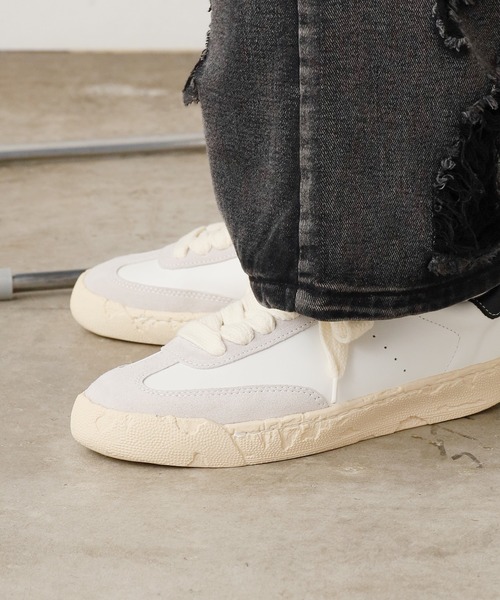 Maison MIHARA YASUHIRO（メゾンミハラヤスヒロ）の「General Scale. Maison MIHARA YASUHIRO /ジェネラルスケール メゾンミハラヤスヒロ　SEINE LEATHER LOW-TOP SNEAKERS スニーカー（スニーカー・メンズ・ブラック/ホワイト/ブラック×ブラック・38/36/44/43/42/41/40/37）」の13枚目の写真