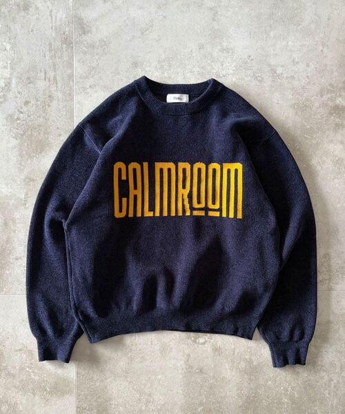 FFEIN（フェイン）の「【FFEIN（フェイン）】デカロゴニットプルオーバー / ニット ロゴ クルーネック モール（ニット/セーター・メンズ・ネイビー/ブラック/アイボリー・SMALL/MEDIUM/LARGE）」の3枚目の写真