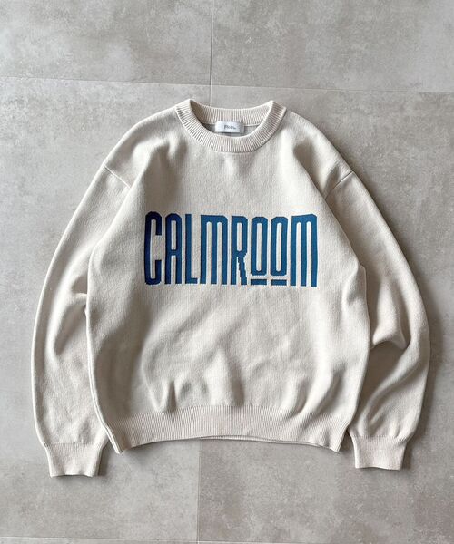 FFEIN（フェイン）の「【FFEIN（フェイン）】デカロゴニットプルオーバー / ニット ロゴ クルーネック モール（ニット/セーター・メンズ・ネイビー/ブラック/アイボリー・SMALL/MEDIUM/LARGE）」の2枚目の写真