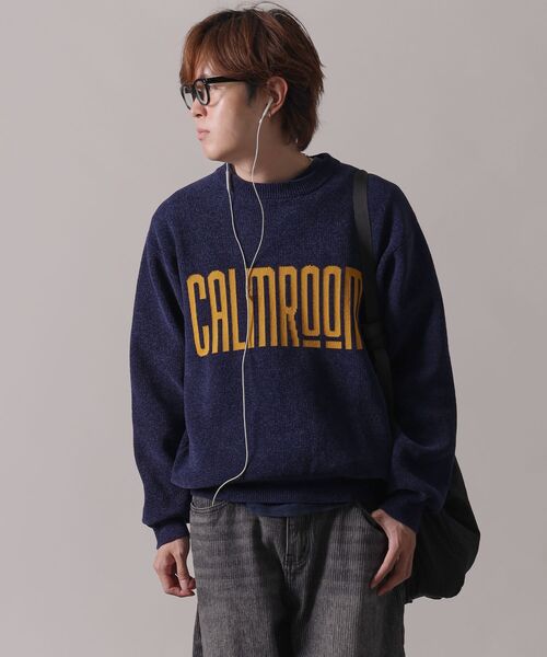 FFEIN（フェイン）の「【FFEIN（フェイン）】デカロゴニットプルオーバー / ニット ロゴ クルーネック モール（ニット/セーター・メンズ・ネイビー/ブラック/アイボリー・SMALL/MEDIUM/LARGE）」の6枚目の写真