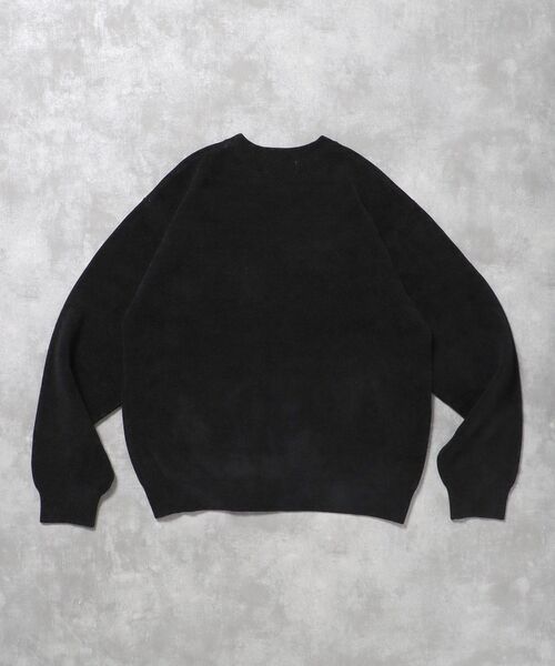 FFEIN（フェイン）の「【FFEIN（フェイン）】デカロゴニットプルオーバー / ニット ロゴ クルーネック モール（ニット/セーター・メンズ・ネイビー/ブラック/アイボリー・SMALL/MEDIUM/LARGE）」の8枚目の写真