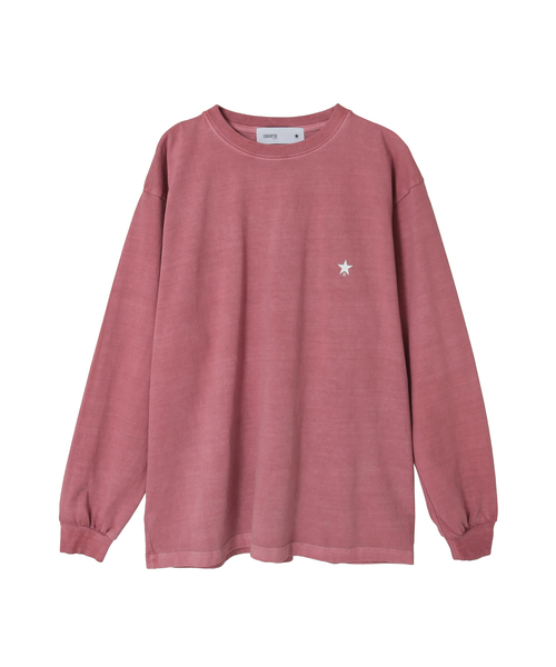 CONVERSE TOKYO（コンバーストウキョウ）の「【S～XLサイズ】STAR★ ONE POINT LONG SLEEVE TEE（Tシャツ/カットソー・レディース・ブラック/ホワイト/ピンク/スミクロ・SMALL/MEDIUM/LARGE/X-LARGE）」の4枚目の写真
